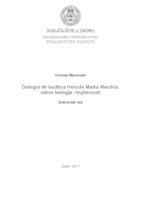 prikaz prve stranice dokumenta Dialogus de laudibus Herculis Marka Marulića